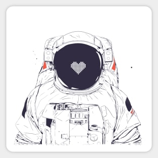 Astronaut love Sticker